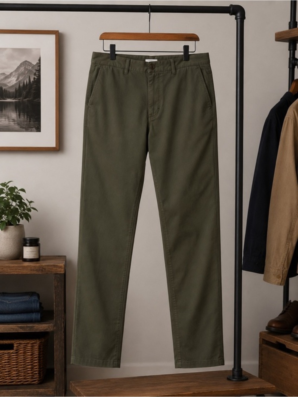 GAP Men's Olive Chinos